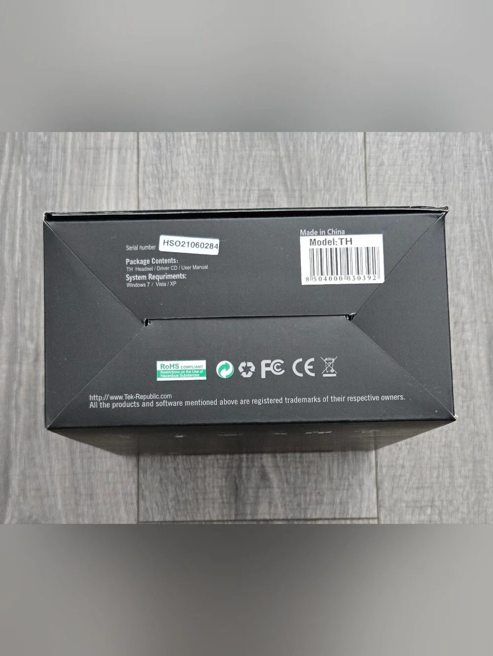 TekRepublic TH Gaming Headset Virtual 7.1 USB New Open Box Tested Complete.